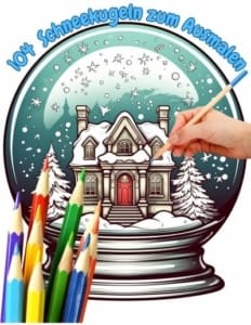 Schneekugel ausmalvorlage