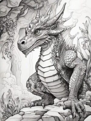 drachen malbuch