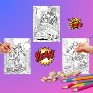 Cyborg Comic Malbuch