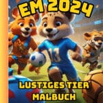 EM2024 Fußball Tier Malbuch