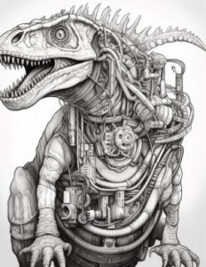 Dinosaurier Steampunk