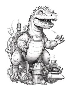 Steampunk Dinosaurier Dinotropolis