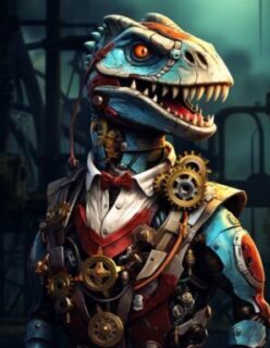 Steampunk-Dinosaurier: Eine Fusion zweier Welten