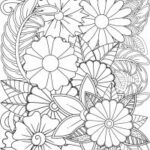 Malvorlage Zentangle Blumen