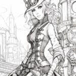 Gothic Lady anime Steampunk