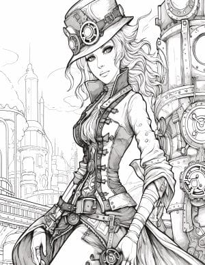 Gothic Lady anime Steampunk