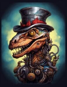 Dinotropolis Kurzgeschichte über Steampunk City