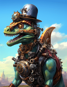 Steampunk Dinosaurier