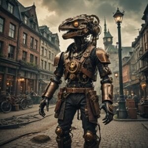 Steampunk dinosaurier Malvorlagen