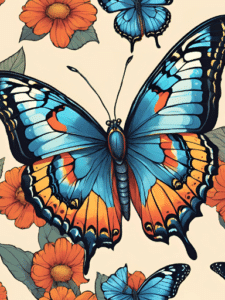 Bunter Schmetterling