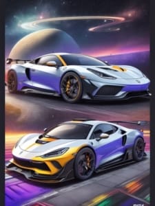 Sportwagen Ausmalbilder