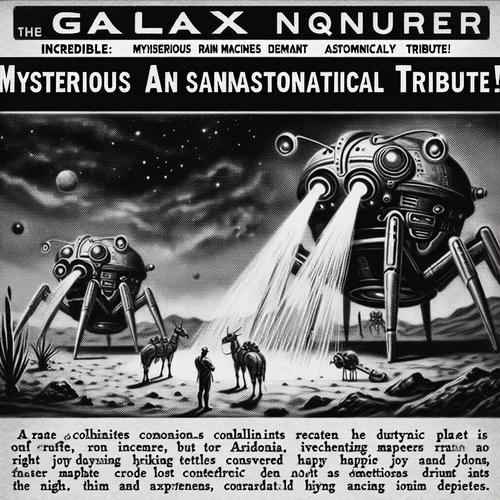 Auf einem ausgedörrten Planeten entdecken Kolonisten Maschinen, die Regen erzeugen können – doch sie verlangen einen unvorstellbaren Preis.