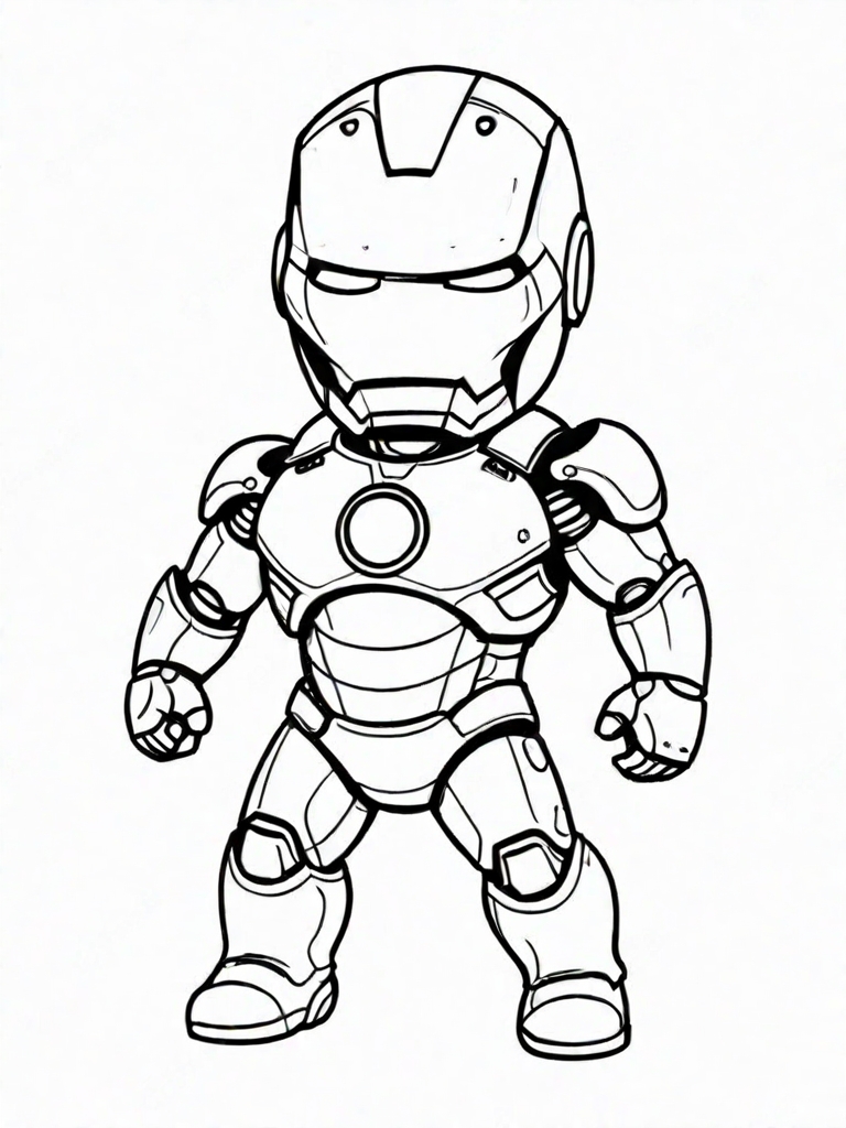 Iron Man Comic Ausmalbild