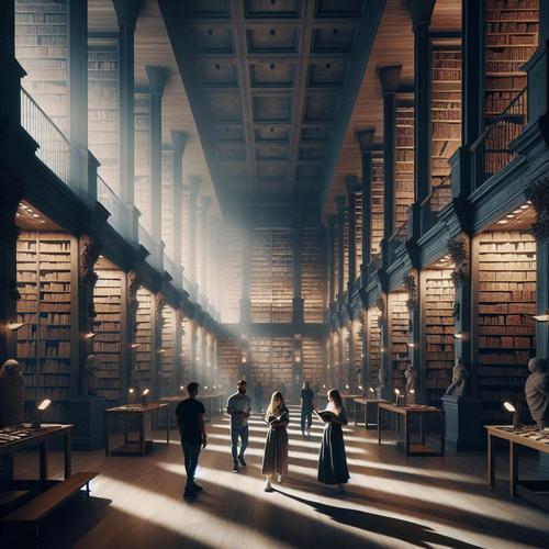 Die Zeitbibliothek birgt Geheimnisse der Zukunft und Vergangenheit. Entdecke die Macht des Wissens und die Verantwortung seiner Nutzung. Zeitbibliothek, Verantwortung, Geschichten, Zeitreisen, Macht