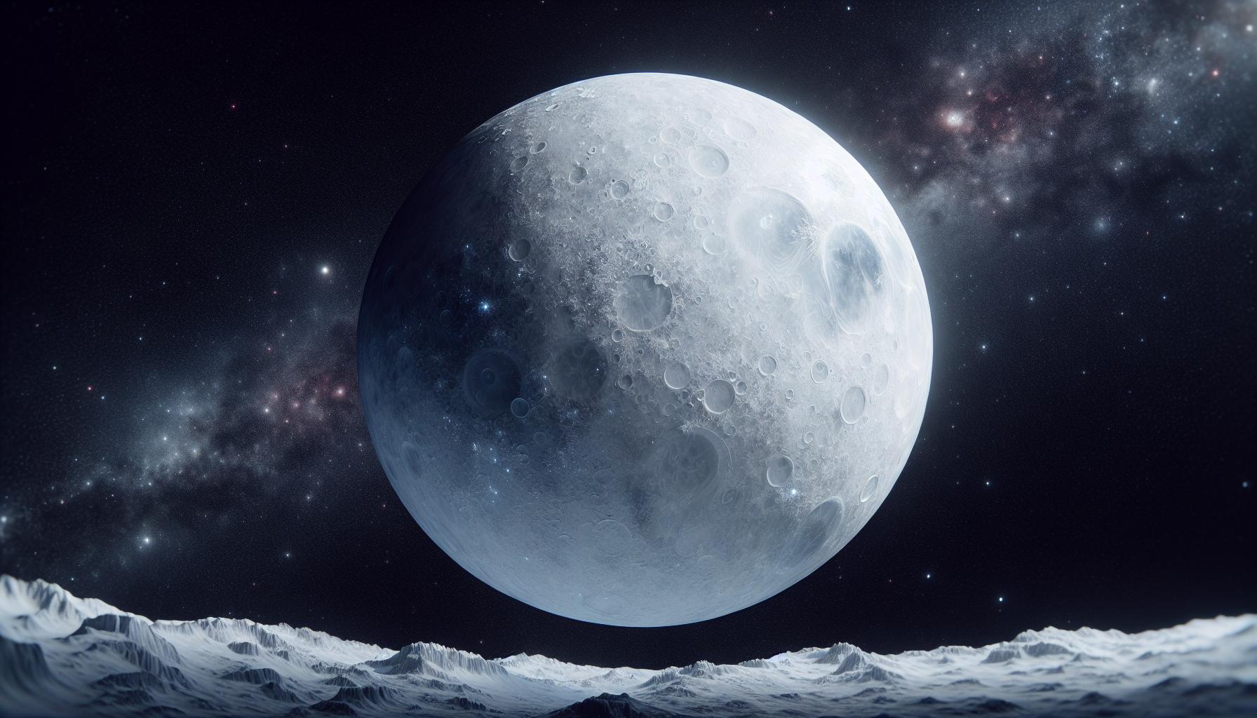 Eisiger Mond im Weltraum entdecken