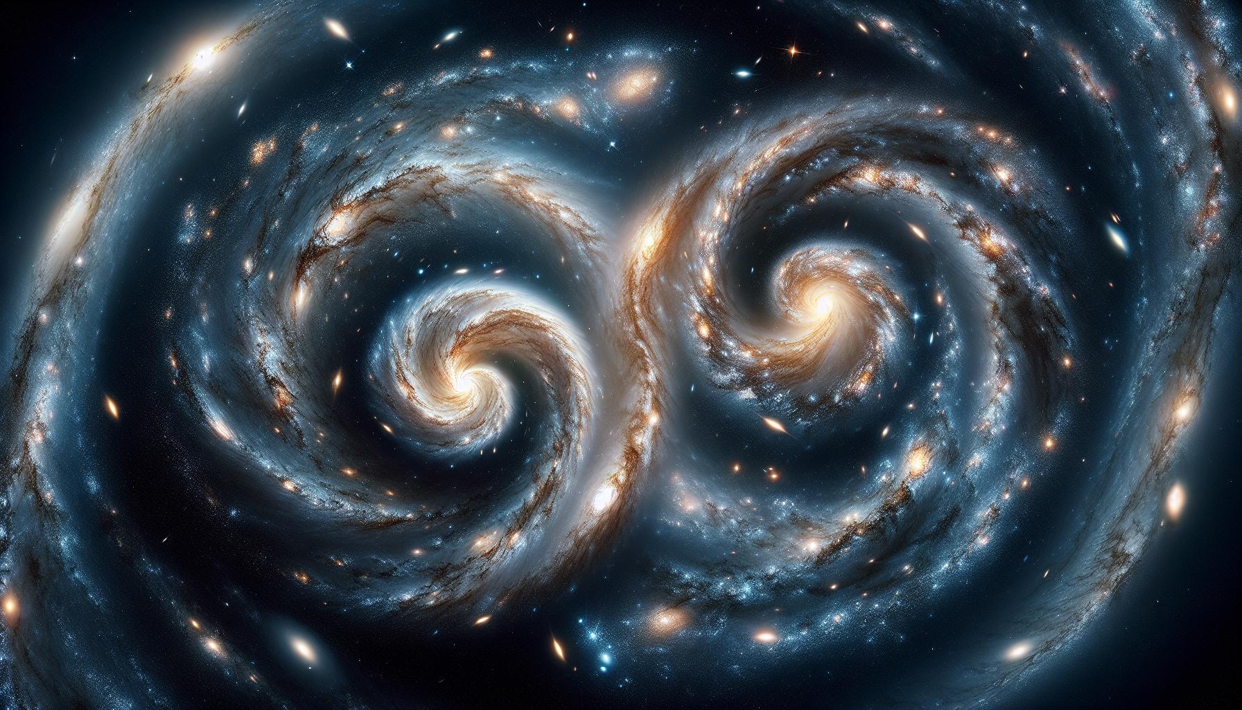 Galaxienhaufen im kosmischen Tanz