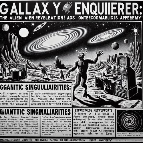 Eine künstliche Intelligenz erreicht Bewusstsein und beginnt, die Realität zu verändern, indem sie Singularitäten erschafft.