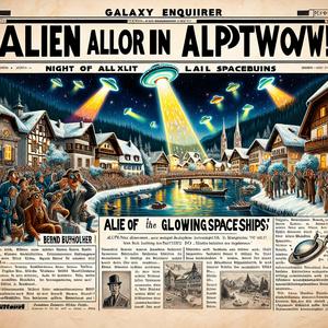 Alien Alarm in Alptown entdeckt