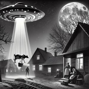 UFO stiehlt Kuh in Hinterwald!