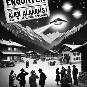 ALIEN AM HIMMEL - SCHOCK IN ALPTAL
