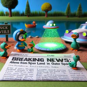 Aliens landen in Entenhausen