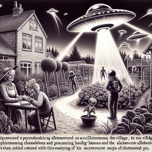 Aliens landen im Schrebergarten
