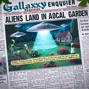 Außerirdische landen im Garten