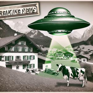 UFO klaut Kuh im Biergarten!
