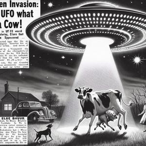 UFO Raubzug: Kuh Berta entführt