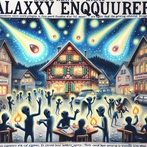 Alien Lichter über Alptown