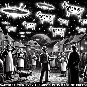 Außerirdische chillen in der Nacht