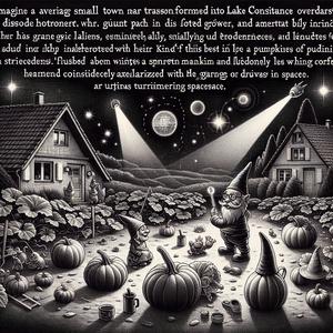 Aliens besuchen Schrebergarten