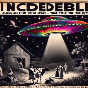 UFO entführt Kuh und überrascht!