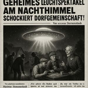 Nacht der leuchtenden UFOs schockt Dorf