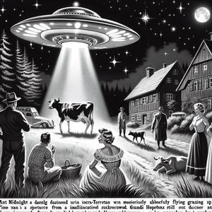 UFO über Oberniederbrunn klaut Kuh