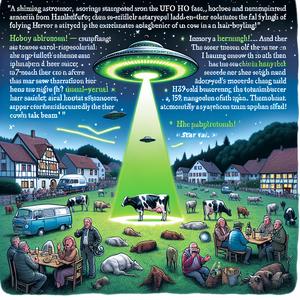 UFO-Überfall auf Himmels-Kühe!