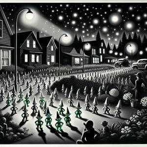 Erdlinge in Gefahr Gartenzwerge greiffen an