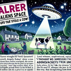 UFO entführt Kuh aus Krummbach