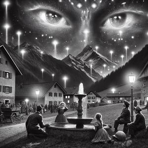 Alien Alarm im Alptal Lichtshow