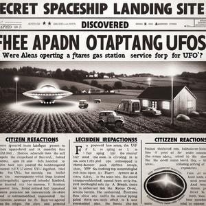 UFO Tankstelle entdeckt! Aliens hier?