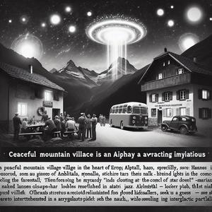 Alien Lichter über Alptal!