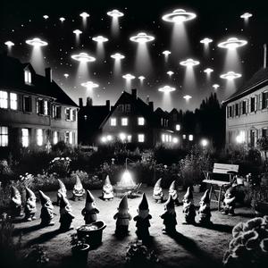 Kosmische Nacht der Gartenzwerge