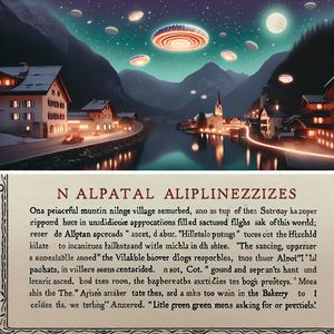 Alien Alarm in Alptal Nacht der Lichter