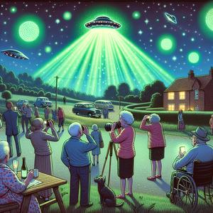 GEHEIMNISVOLLES LICHT ÜBER DORF