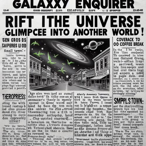 Ein Dimensionsriss öffnet den Himmel und zeigt eine andere Welt.