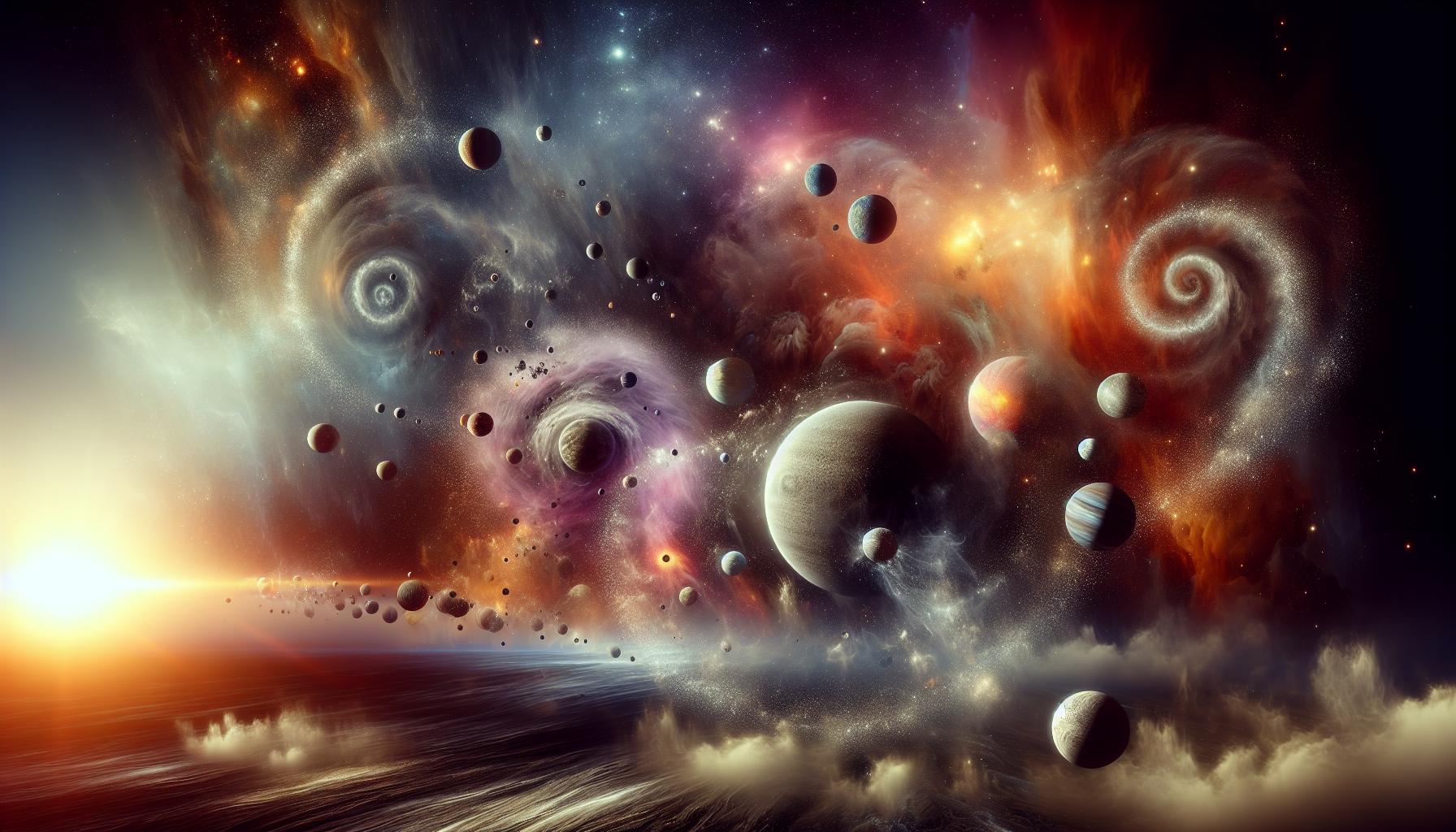 Kosmische Tanzveranstaltung der Planetenbildung