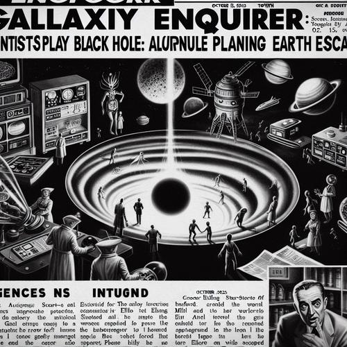 Wissenschaftler erschaffen eine Miniaturwelt in einem Schwarzen Loch, doch die Bewohner entwickeln schneller Intelligenz als erwartet.