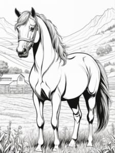 Pferde Malbuch