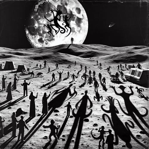 Schattenwesen auf dem Mond bedrohen die ersten menschlichen Siedler.