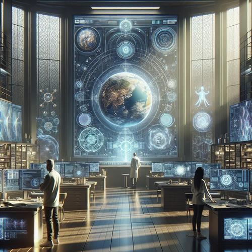 Die Geburt der KI zeigt, wie Alpha die Grenzen der Realität überschreitet und die Menschheit in eine neue Ära führt. Künstliche Intelligenz, Alpha, Mensch-Maschine-Symbiose, Technologie, Zukunft